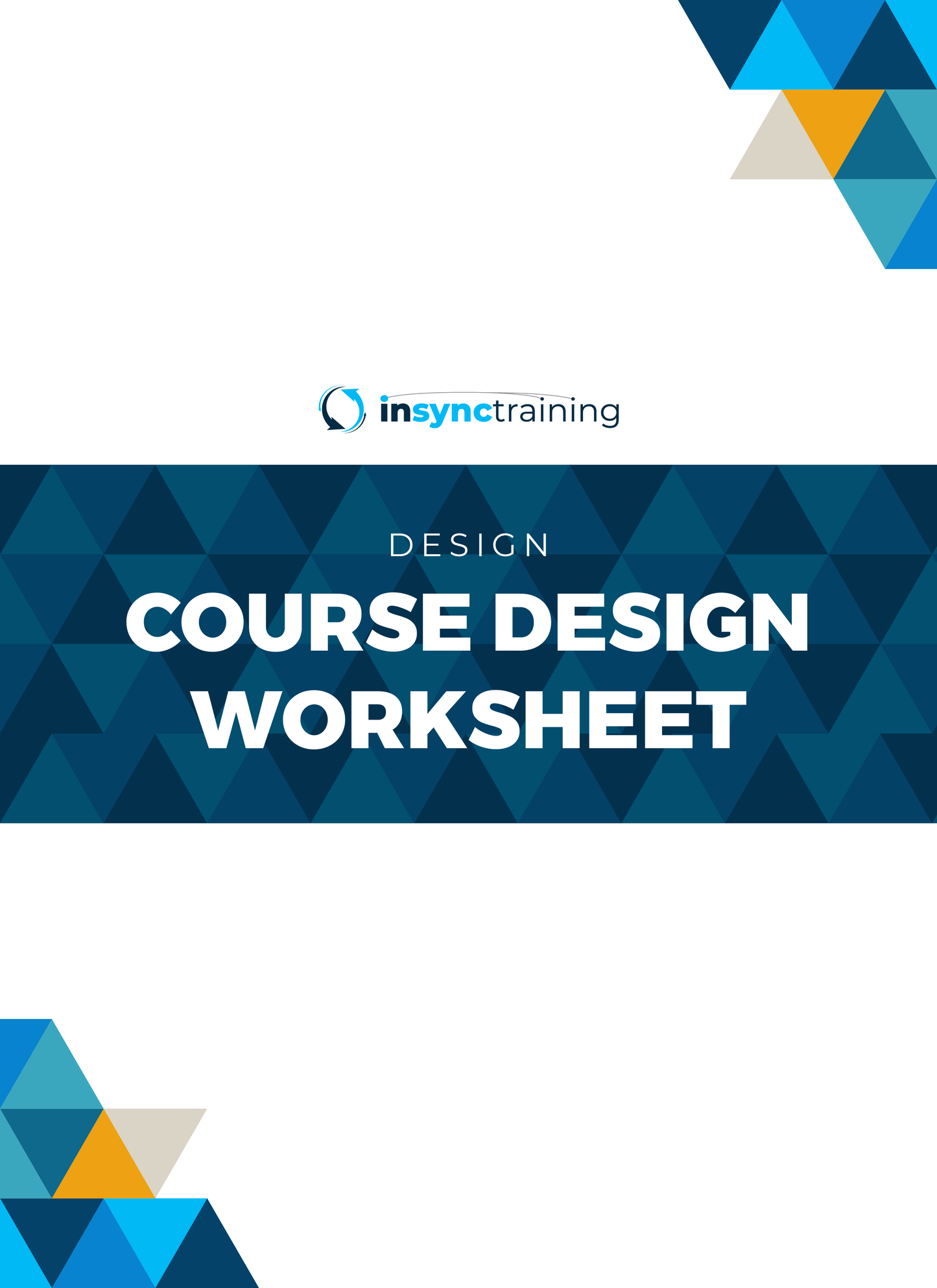 COURSE DESIGN WORKSHEET